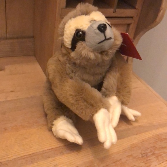 FAO Schwarz Sloth Adopt A Pet Stuffed Animal Plush Adoption Certificate - Picture 11 of 11